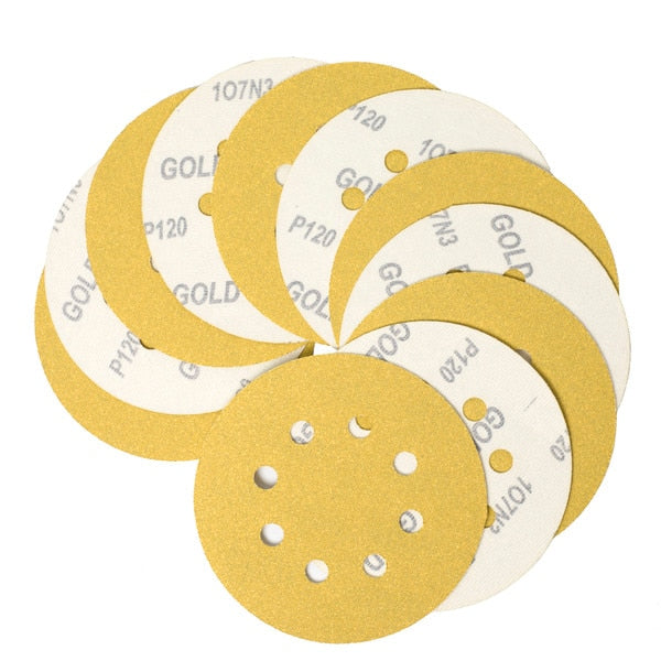 Sndng Dsc, Hook-and-Loop, 6, 80G, 6VAC, Gld