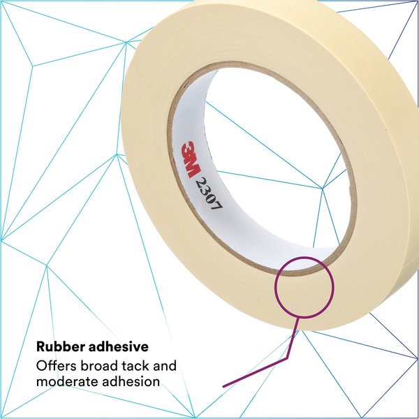 3M⢠2307 Masking Tape, 5.2 Mil, 3/4