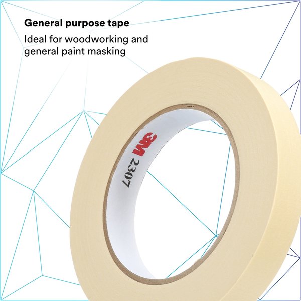 3M⢠2307 Masking Tape, 5.2 Mil, 3/4