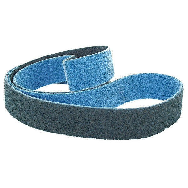 Sanding Belt, Coated, 3/8 in W, 13 in L, 60 Grit, Medium, Zirconia Alumina, Green