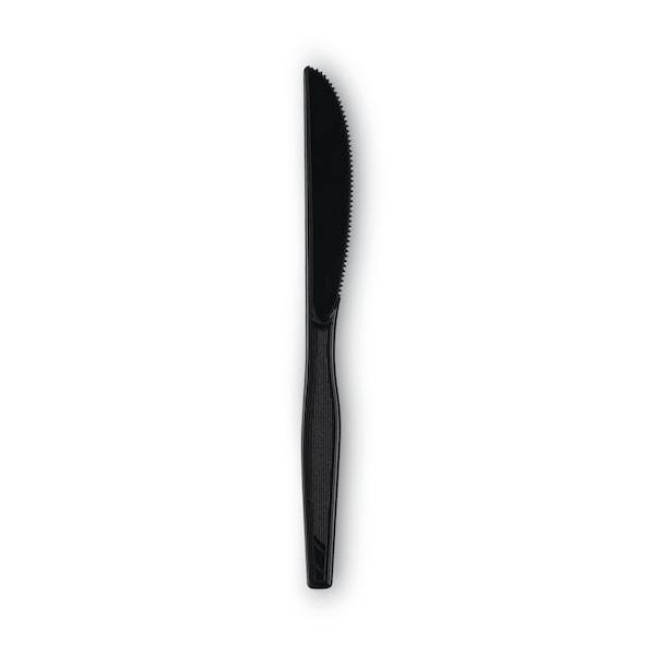 Disposable Knife, Black, Heavy-Medium Weight, PK1000