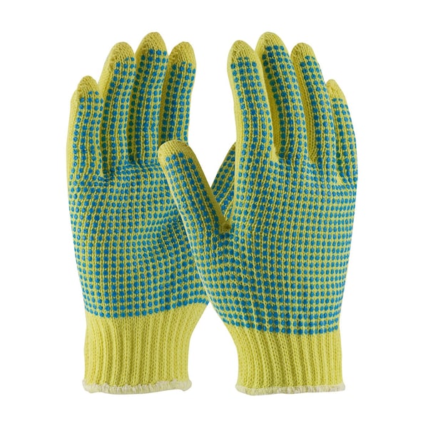 Cut Resistant Coated Gloves, A2 Cut Level, PVC, S, 12PK