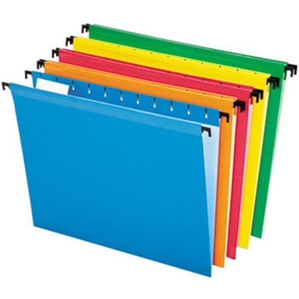 Hanging File Folders, Assorted, PK20
