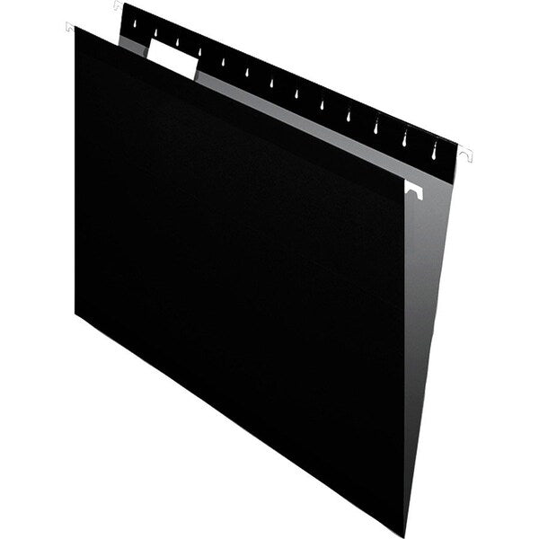 Hanging File Folders, Black, PK25