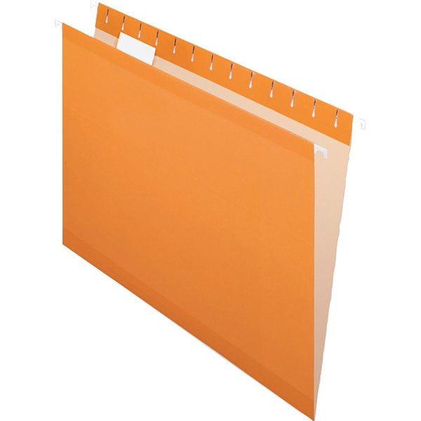 Hanging File Folders, Orange, PK25