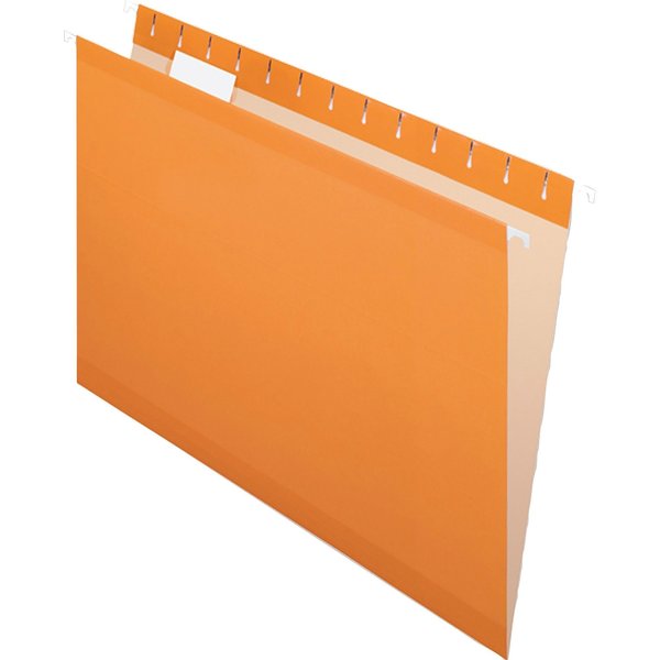 Hanging File Folders, Orange, PK25