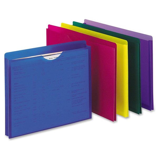 Expandable File Jacket, Assorted Colors, Pk10