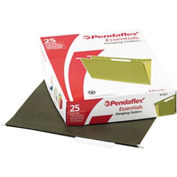 Hanging File Folder, Standard Green, PK25