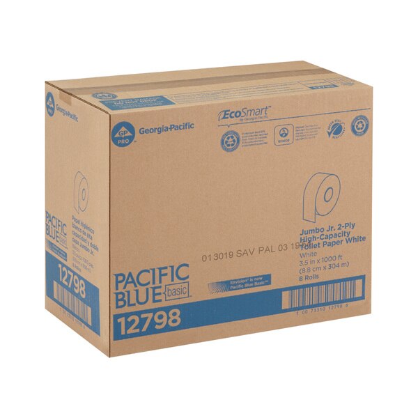 Toilet Paper, Continuous Roll, 8 PK