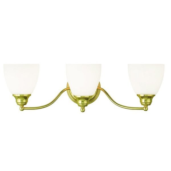 Somerville 3 Light Polished Brass Bath V