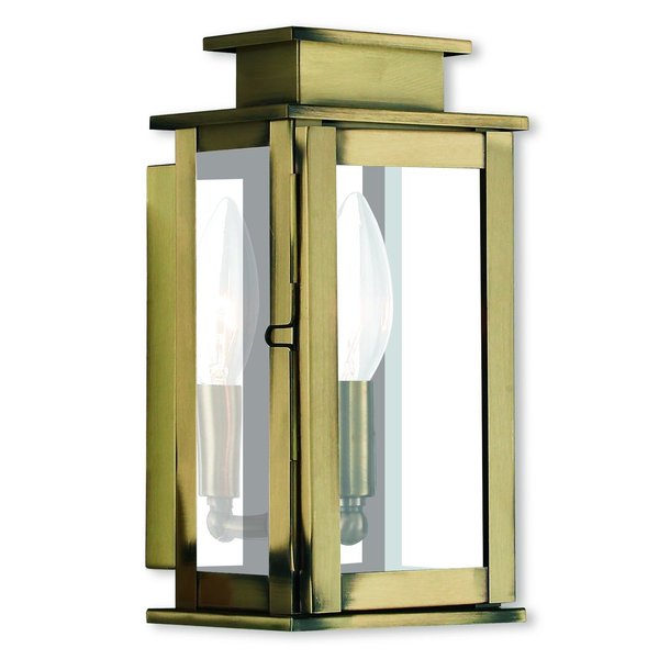 Princeton 1 Light Antique Brass Outdoor