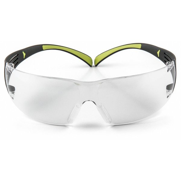 SecureFit Safety Glasses, 400 Series, Anti-Fog, Anti-Scratch, Frameless, Black Arm, Clear Lens