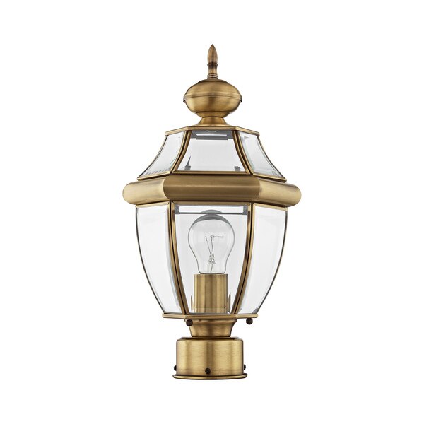 Monterey 1 Light Antique Brass Outdoor P