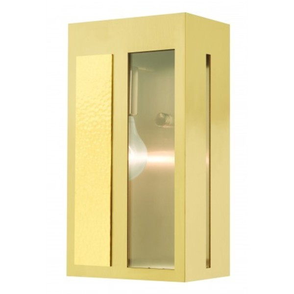 Satin BrassOutdoor ADA Wall Lantern, 1 Li