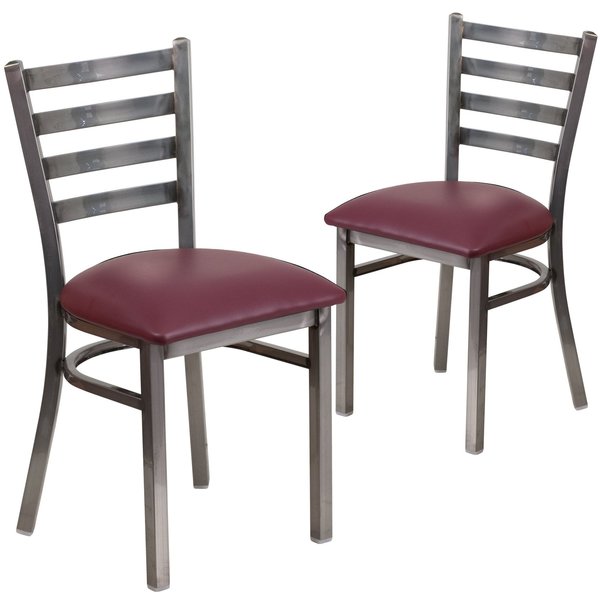 Clear Ladder Chair-Burg Seat