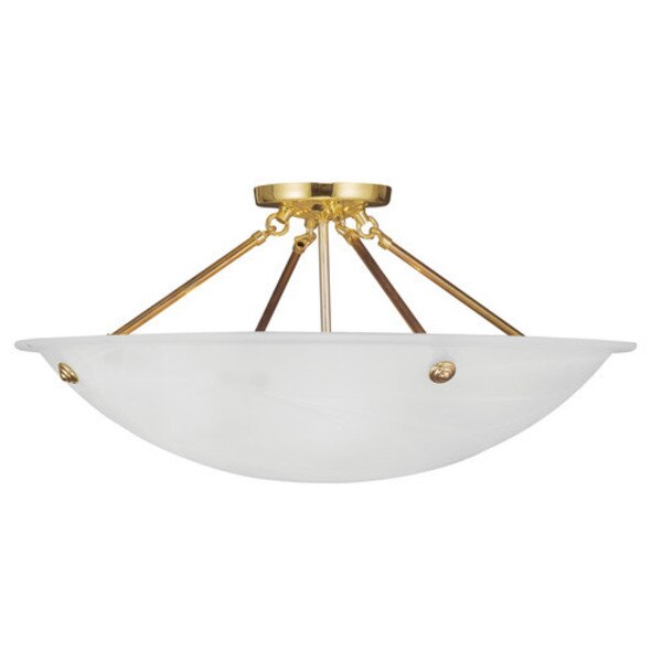 Oasis 4 Light Polished Brass Ceiling Mou