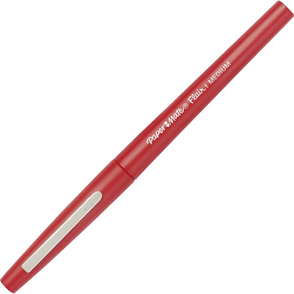 Porous Point Felt Tip Pen, Medium Red PK12