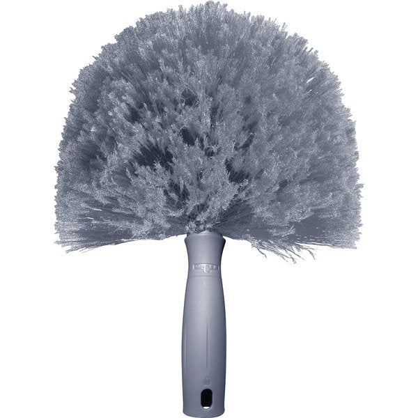 Overhead Duster, Polyfiber Cobweb Duster, 11 in L 8 in W Head, Gray, Plastic, Fixed Handle