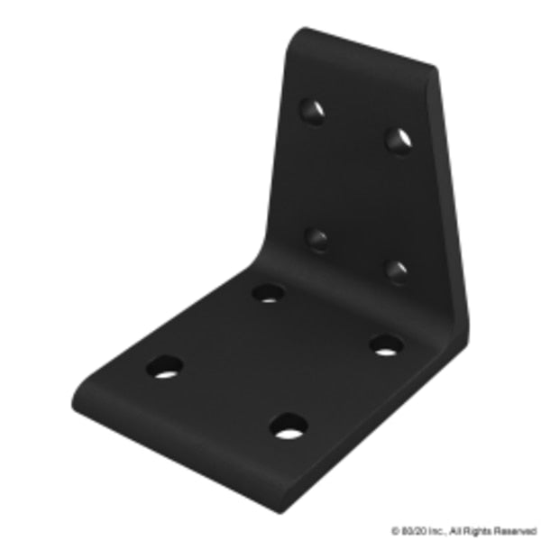 Dbl Wide Trans Inside Crnr Brkt, 8 Hole