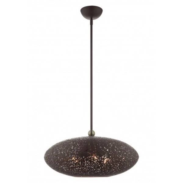 Bronze with Antique Brass Accents Pendan