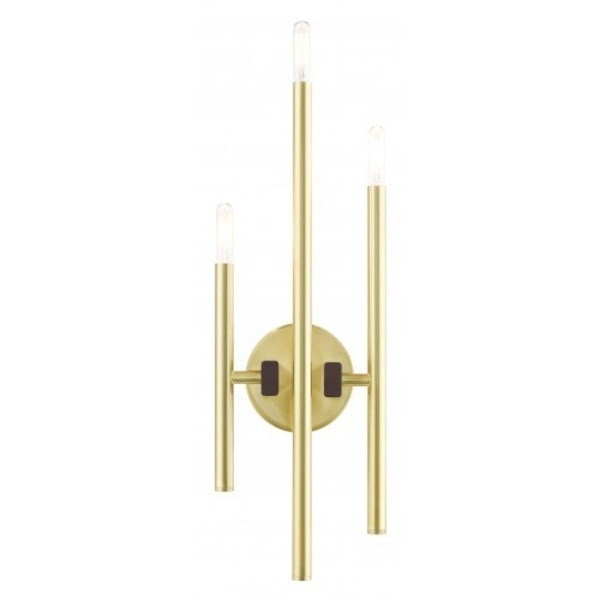 Satin BrassADA Triple Sconce, 3 Light