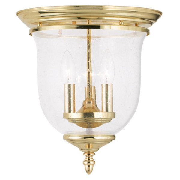 Legacy 3 Light Polished Brass Ceiling Mo