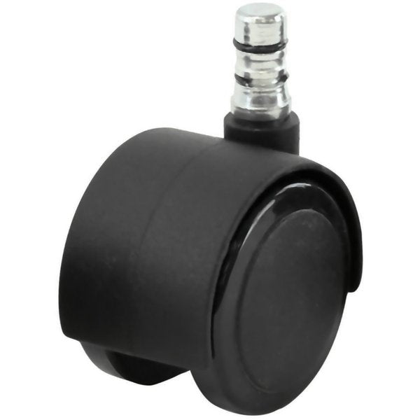 Twin Wheel Swivel Caster, Polyurethane, 110 lb, PK5
