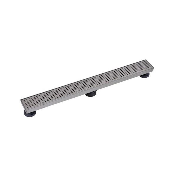 Designline⢠28 in. Stainless Steel Shower Linear Drain Square Grate