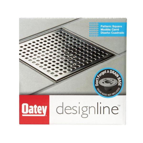 Designline⢠4 in. x 4 in. Square Drain Square Grate