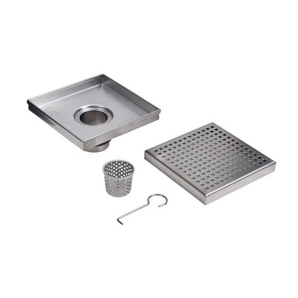 Designline⢠4 in. x 4 in. Square Drain Square Grate