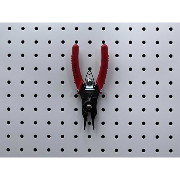 3/4 In. Steel Pliers Holder for 1/8 In. and 1/4 In. Pegboard 10 Pack