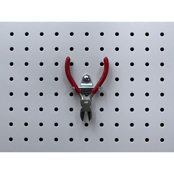 3/4 In. Steel Pliers Holder for 1/8 In. and 1/4 In. Pegboard 10 Pack