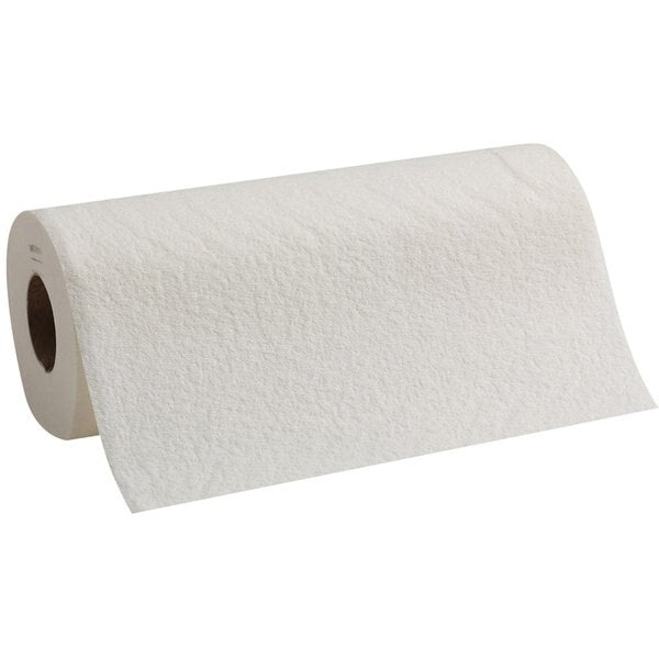Dry Wipe Roll, Brawny D300, Poly Wrap, 60 ft, Double Recreped (DRC), 9 1/4 in x 11 in, White, 20 Pk