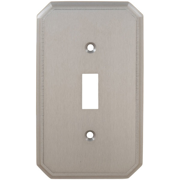 Single Traditional Switch Plate, Number of Gangs: 1 Solid Brass