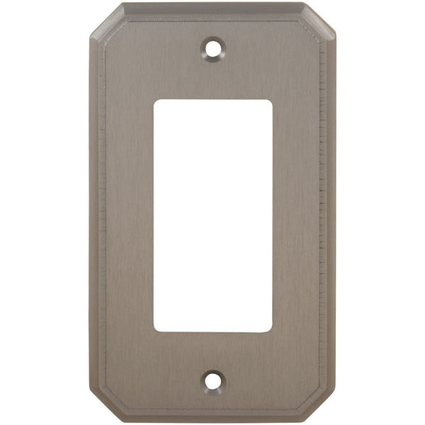 Single Rocker Traditional Switch Plate, Number of Gangs: 1 Solid Brass