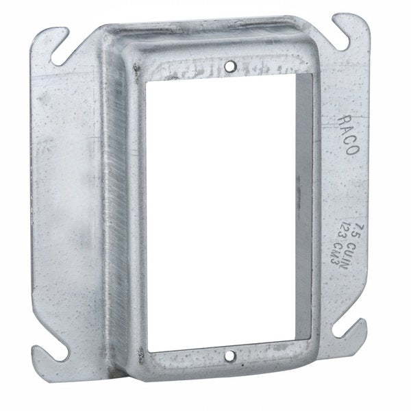 Plaster Ring, 4 X 4 In, Depth: 1