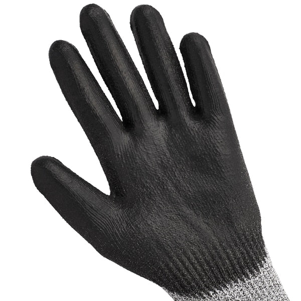 Cut Resist Gloves, 2XL, Blk/Salt Pepper, PR