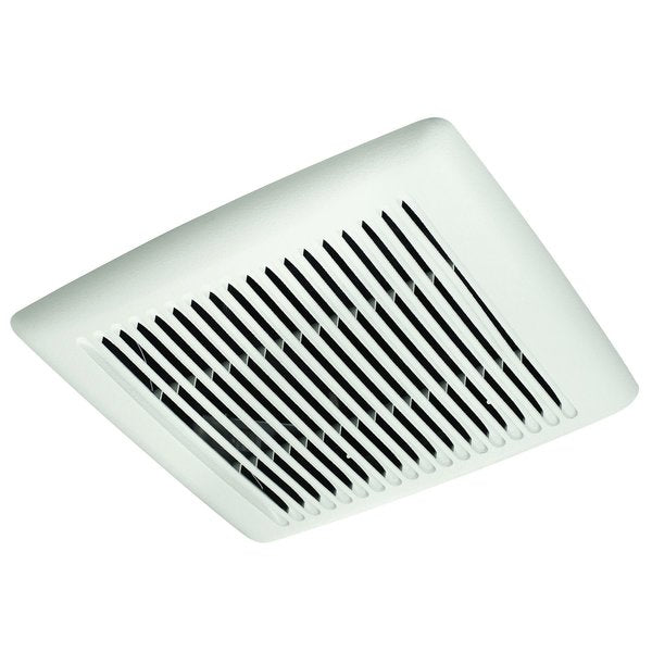 Ceiling Bathroom Fan, 80 cfm cfm, 4 in Duct Dia., 120V AC, Energy Star® Certified