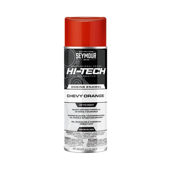 12 Fluid oz. Can High Gloss Chevy Orange Hi-Tech Engine Paint