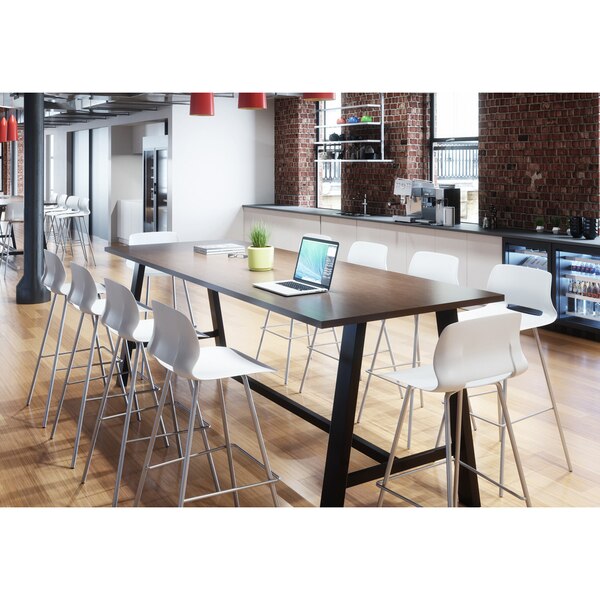 Rectangle KFI Midtown 3 x 7 FT Conference Table, Designer White Finish, Standard Height, 36 W, 84 L