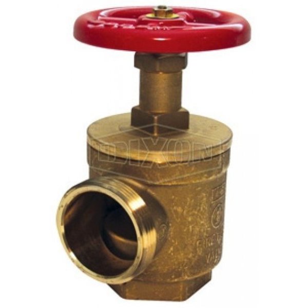 Brass Angle Hose, Valve, 1-1/2