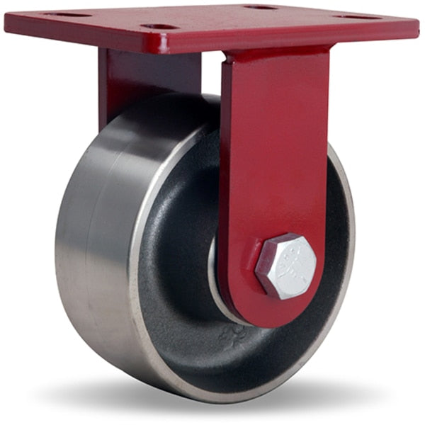 Rigid Caster, Fm 6X2-1/2 Forged Steel