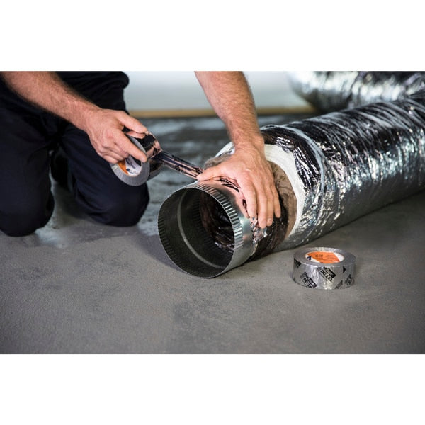 HVAC Tape, 48x110m, 3 mil, Silver Metallic