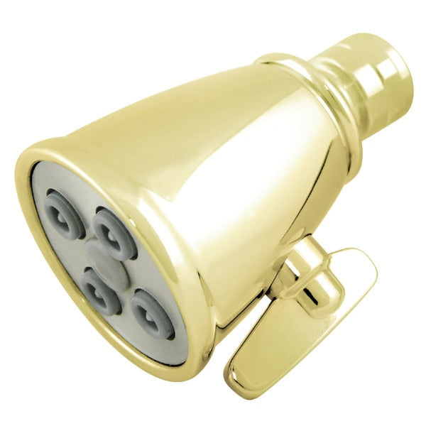 Shower Head, Polished Brass, Wall Mount