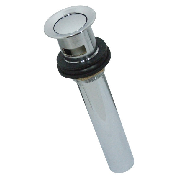 Brass, Bathroom Sink Drain, Push Pop-Up Drain with Overflow