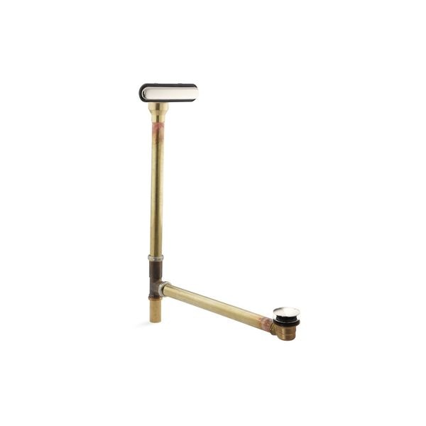 Clearflo Slotted Overflow Brass Bath Dra