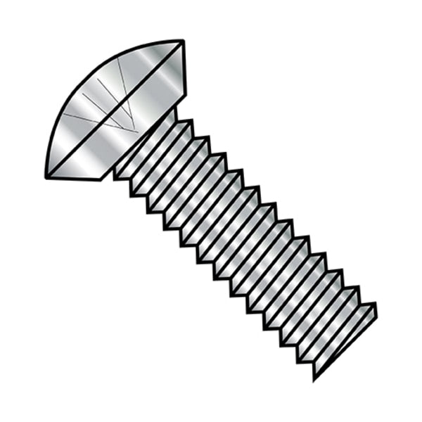 #10-24 x 5/16 in Phillips Oval Machine Screw, Plain Stainless Steel, 4000 PK
