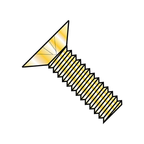 #10-32 x 1-1/2 in Phillips Flat Machine Screw, Cadmium Steel, 2000 PK