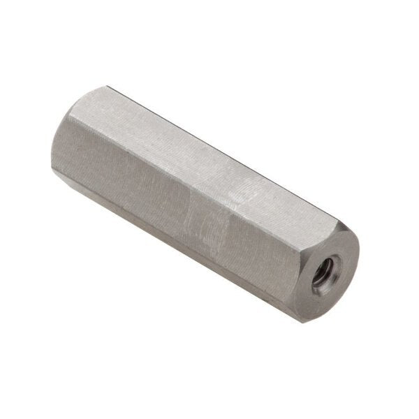 Coupling Nut, #4-40, 18-8 Stainless Steel, Not Graded, Plain, 1 in Lg, 5/16 in Hex Wd