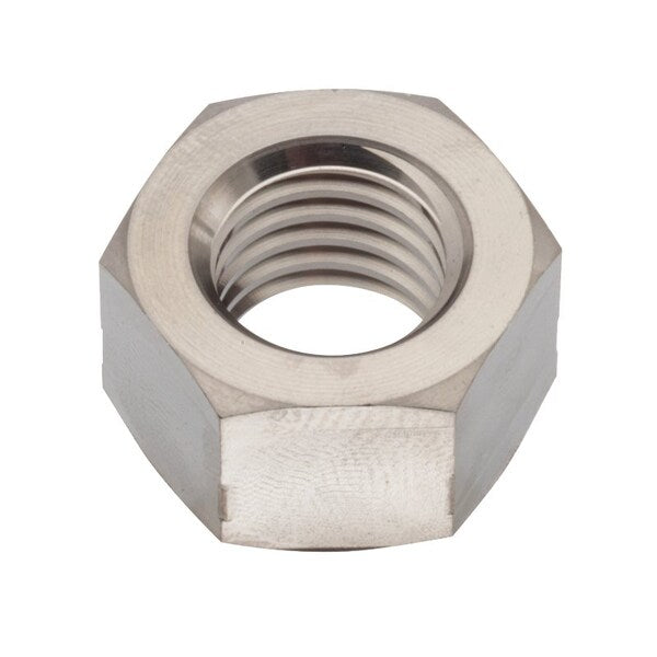 Hex Nut, M10, Titanium, Grade 5, Plain, 1-1/2 in Ht